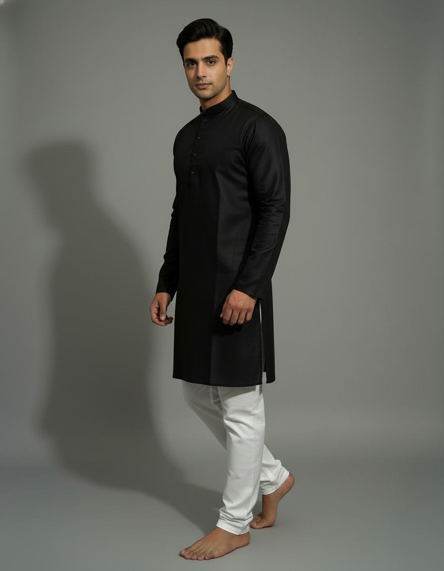 Elegant solid Kurta Pajama Set|AS-M05