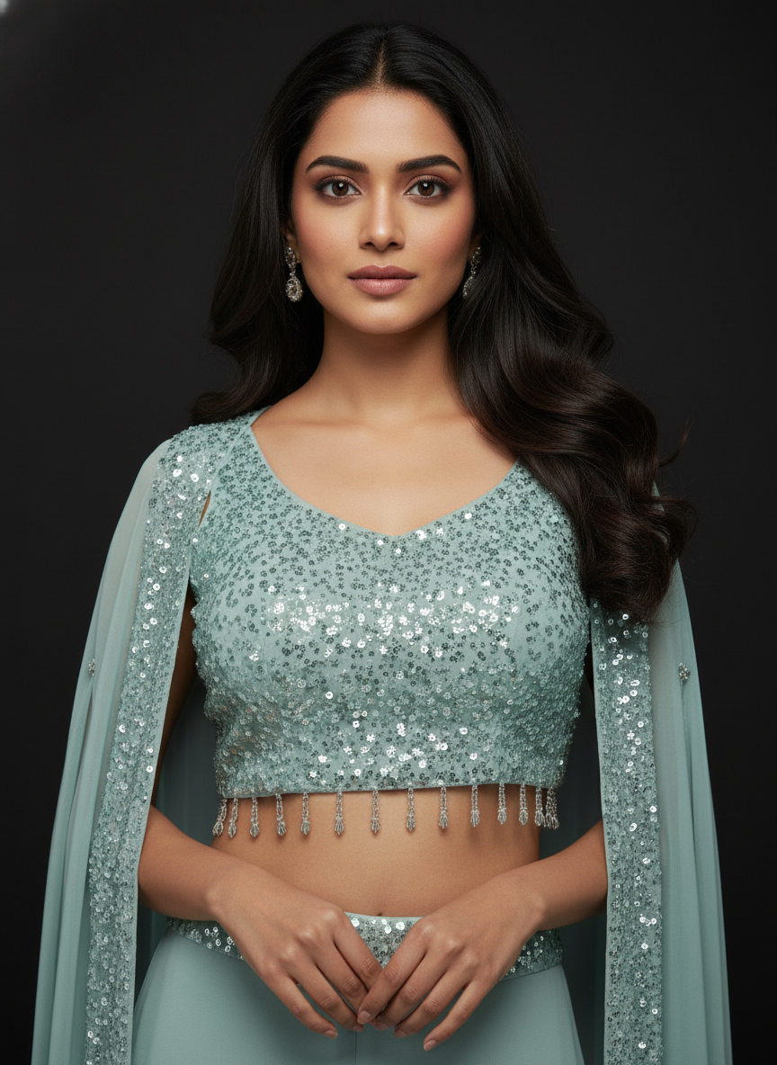 Peach  silk Palazzo Set With Dupatta| AS-00252