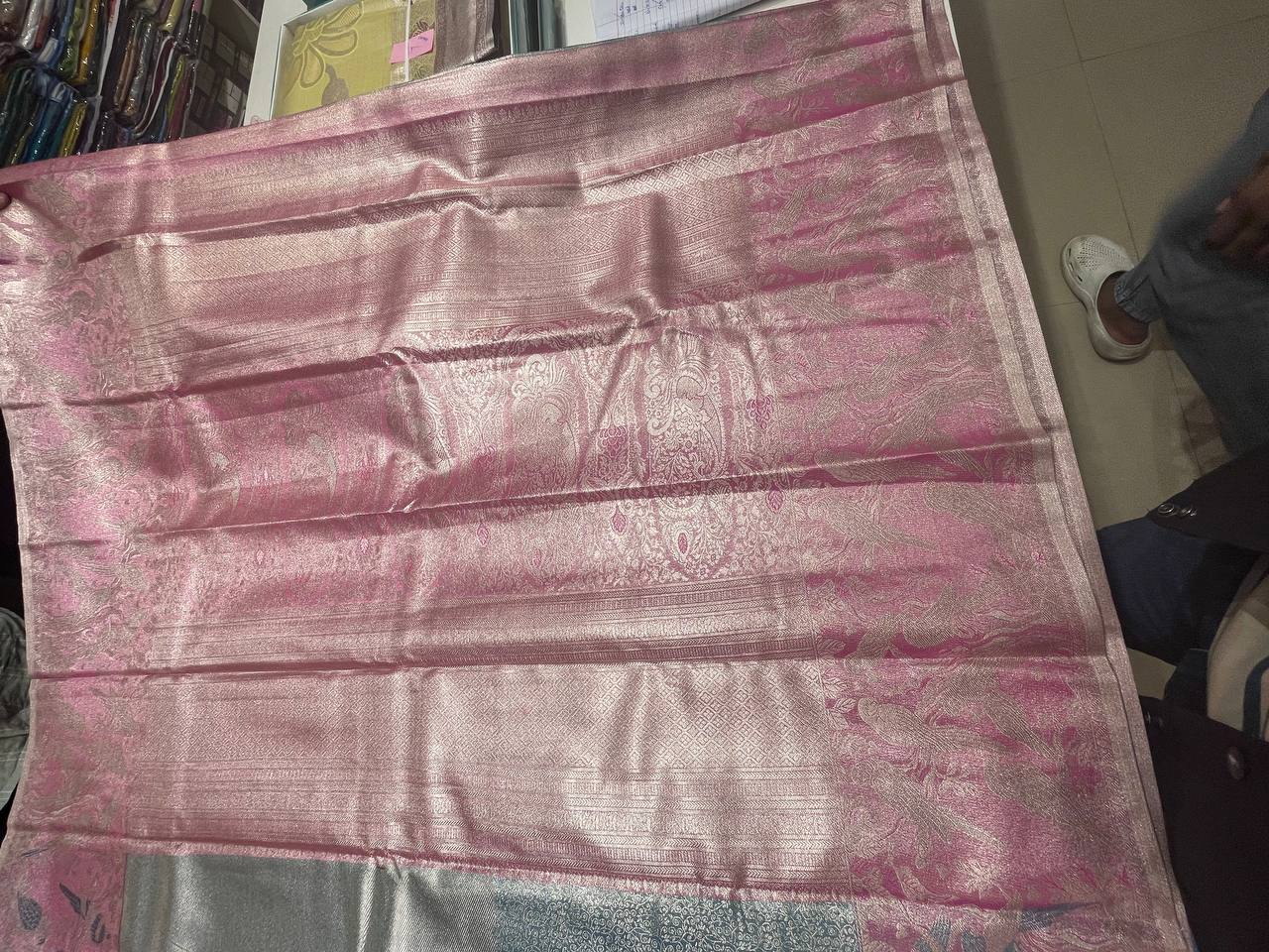 Blue Kanchipuram Silk Saree With Butta Design| AS-00147