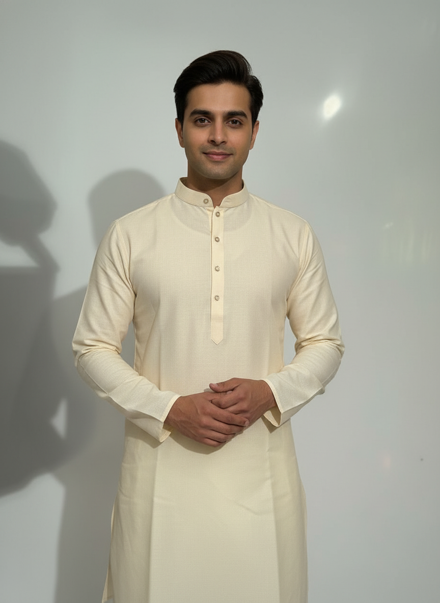 Elegant solid Kurta Pajama Set|AS-M05