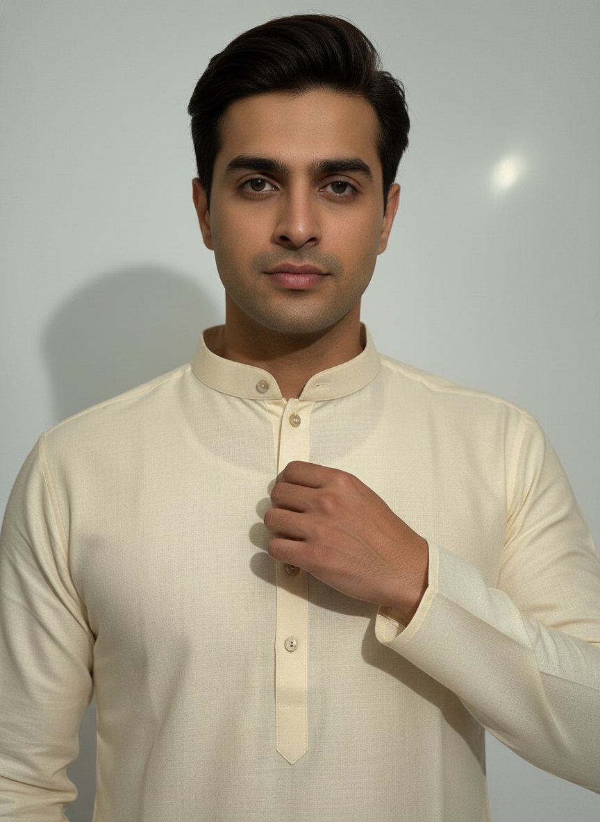 Elegant solid Kurta Pajama Set|AS-M05