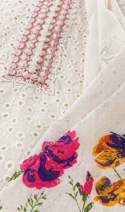 Pure Cotton Embroidery  Churidar set| SC32_2