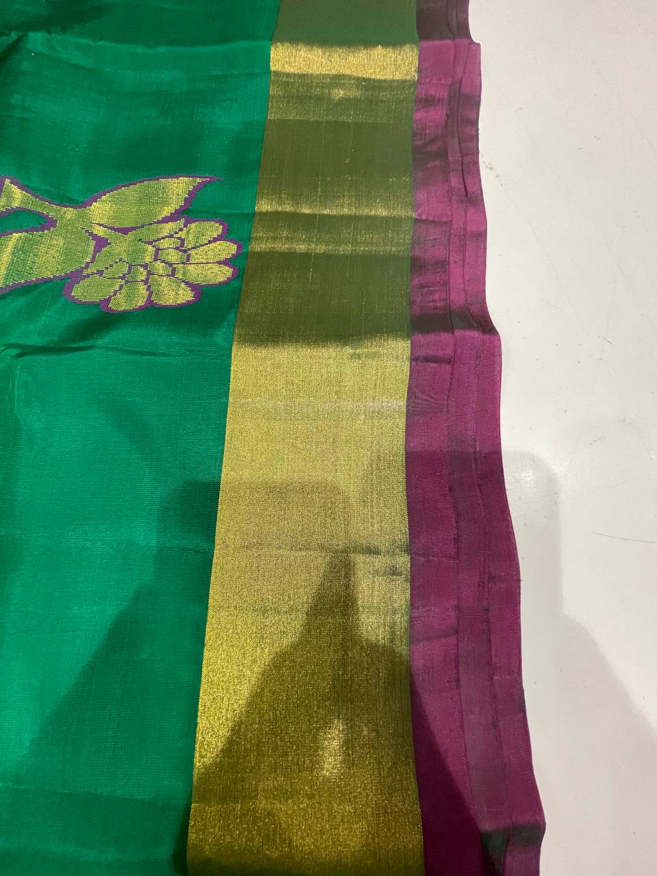 Green Silk Woven Kanjivaram Saree|AS-0050