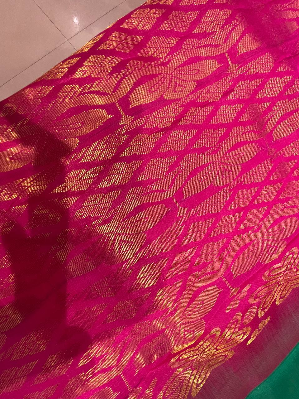 Green Silk Woven Kanjivaram Saree|AS-0050