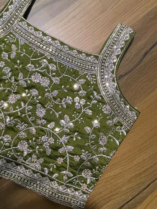 Girls' Elegant Embroidered Lehenga Set | 2975