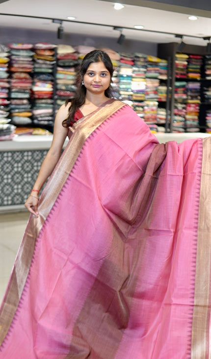 Pink Cotton Silk Paithani Saree| CS12-3
