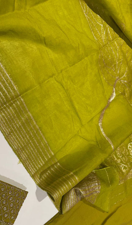 Green Vatican Fabric Kurta Set For Women|K22_3