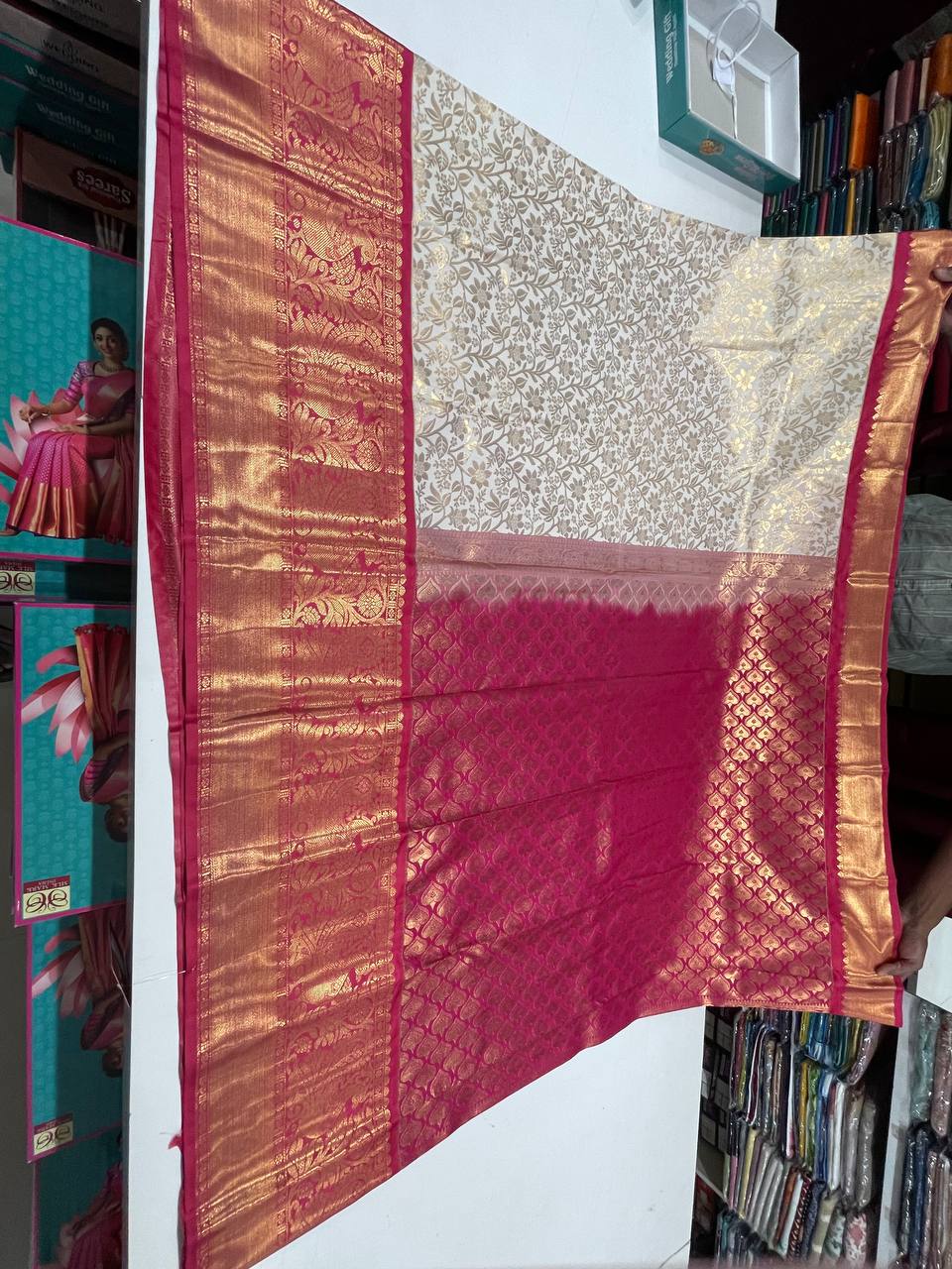 Rama Green Kanchipuram Silk Saree With Butta Design| AS-00119