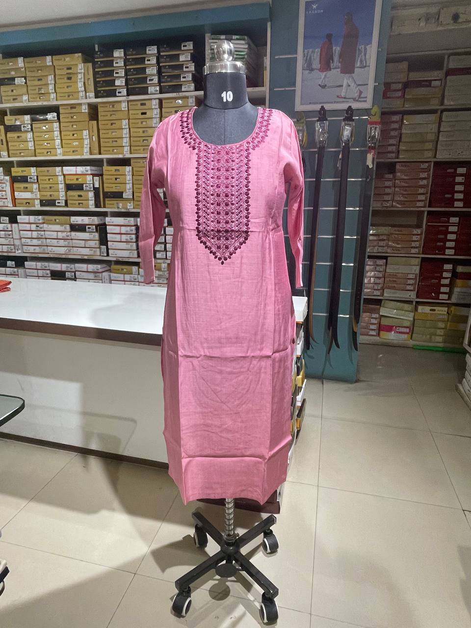 Peach Cotton solid Salwar Suit with Dupatta| AS-00174