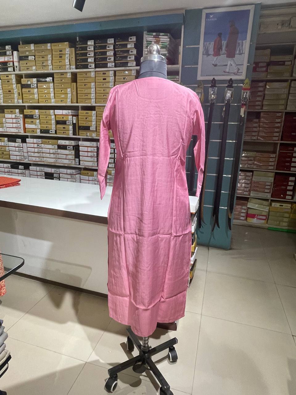 Peach Cotton solid Salwar Suit with Dupatta| AS-00174