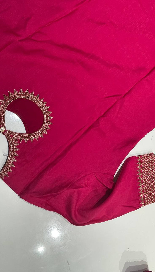 Pink Vatican Fabric Kurta Set For Women|K22_1