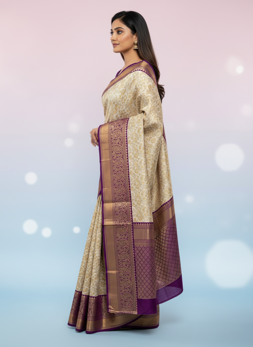 Rama Green Kanchipuram Silk Saree With Butta Design| AS-00119