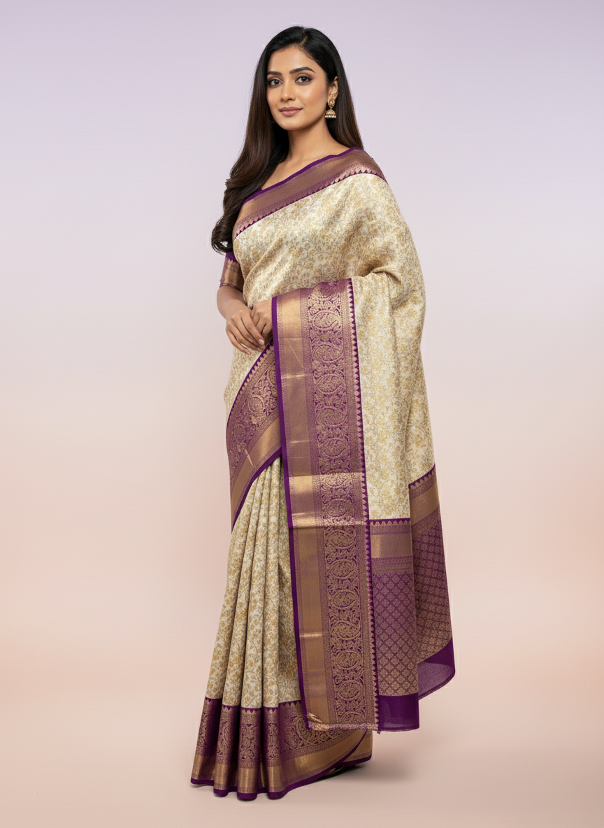 Rama Green Kanchipuram Silk Saree With Butta Design| AS-00119
