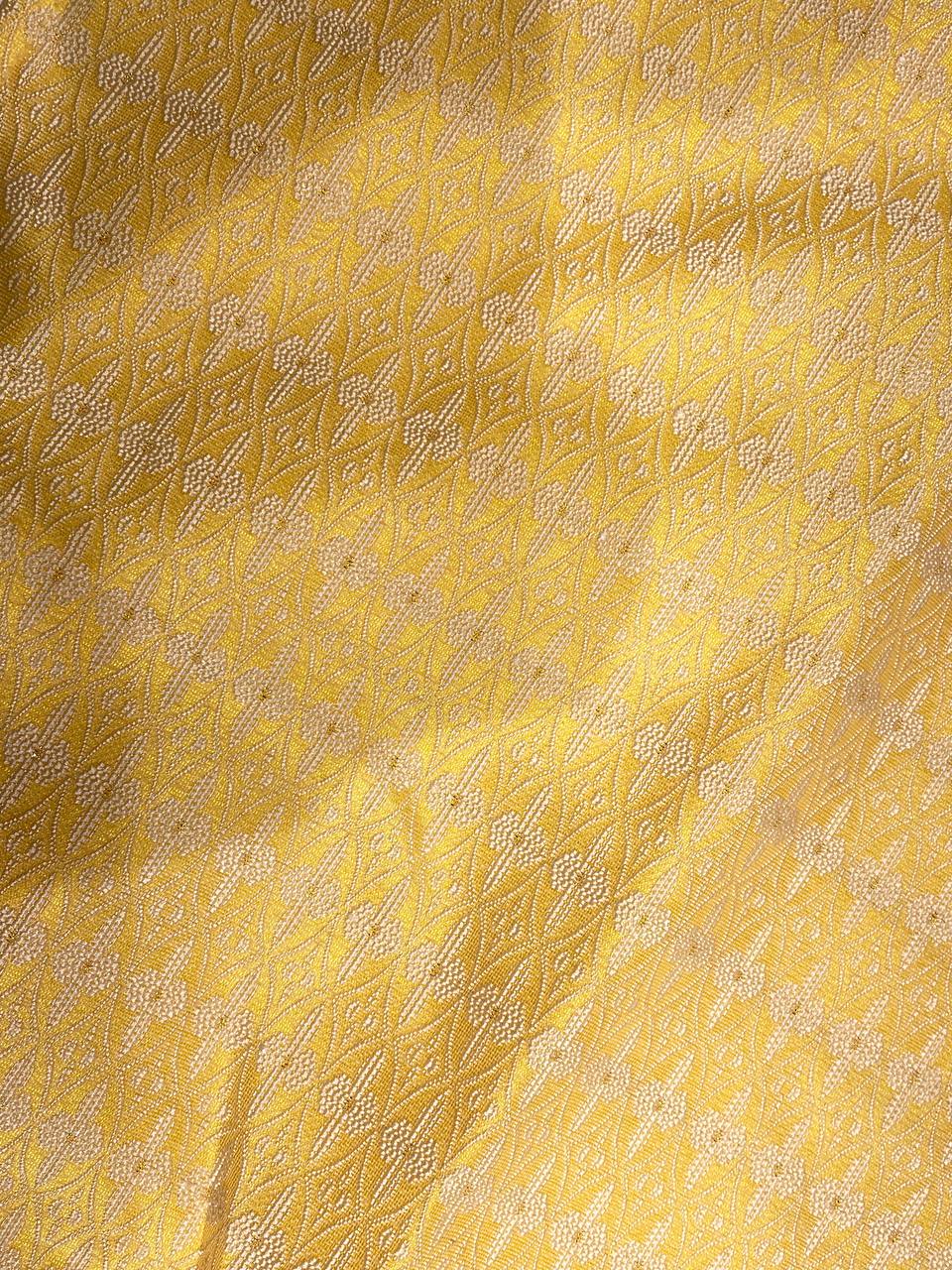 Yellow Embroidery Minimalist Kurta Pajama| AS-M01