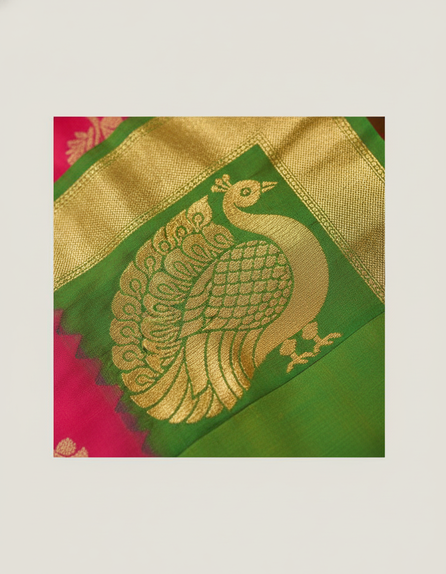 Red like Silk Woven Kanjivaram Saree|AS-0048