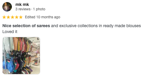 Google review 1