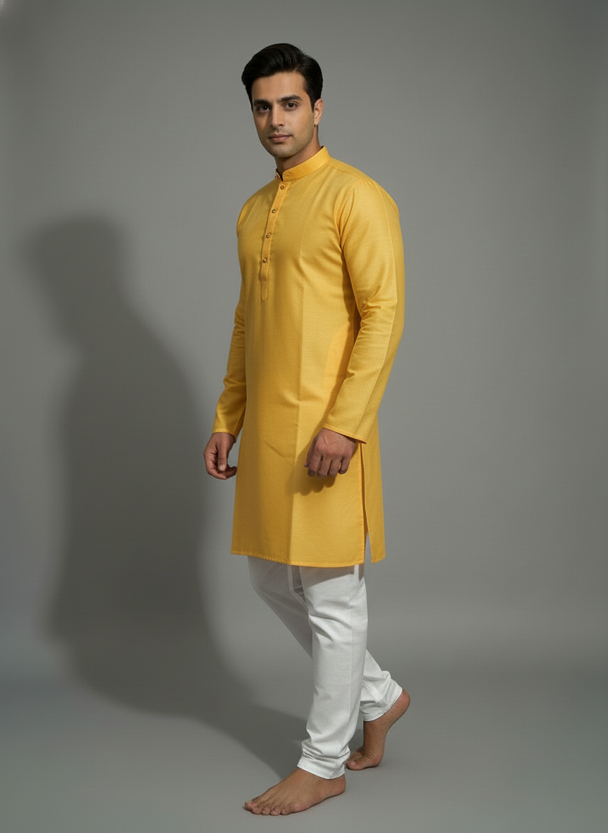 Elegant solid Kurta Pajama Set|AS-M05