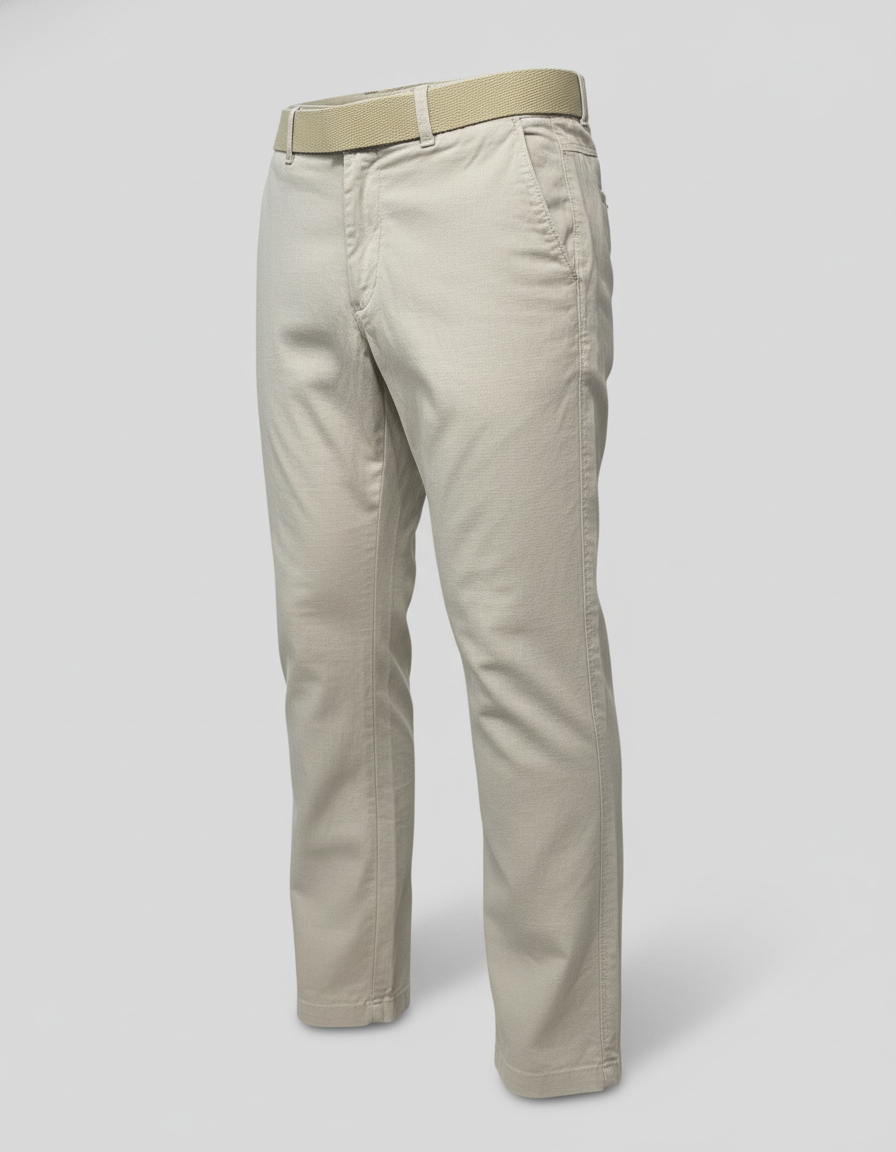 Boys' Black/cream Smart Fit Trousers with Web Belt | 4101