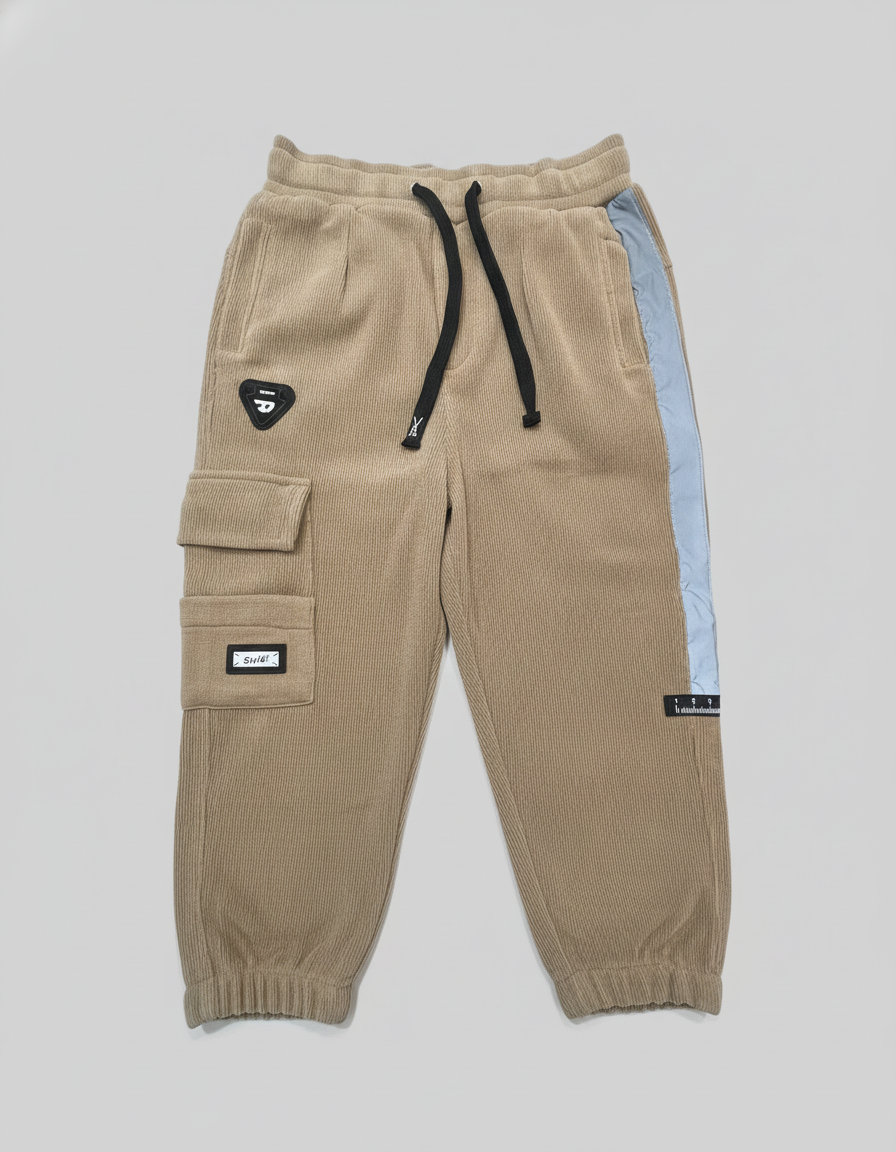 Boys Textured Cargo Joggers | 082