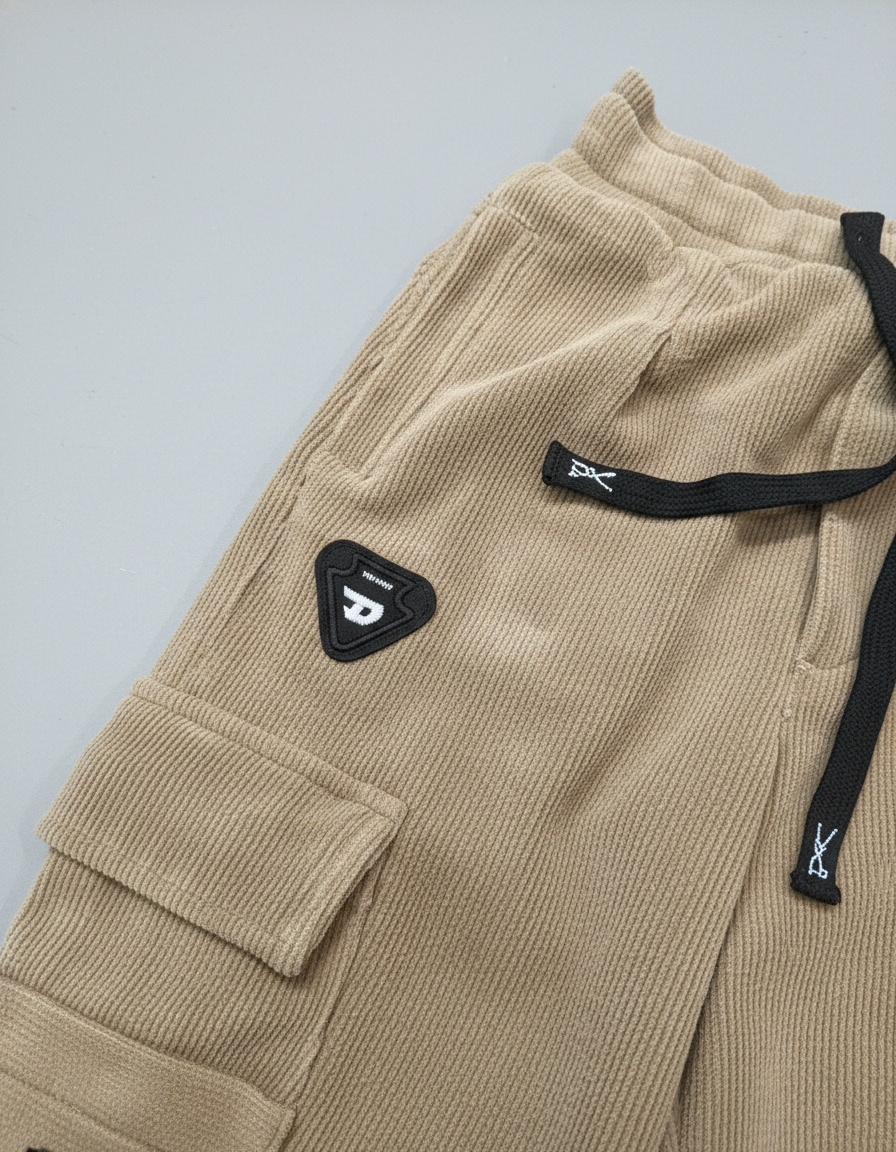 Boys Textured Cargo Joggers | 082