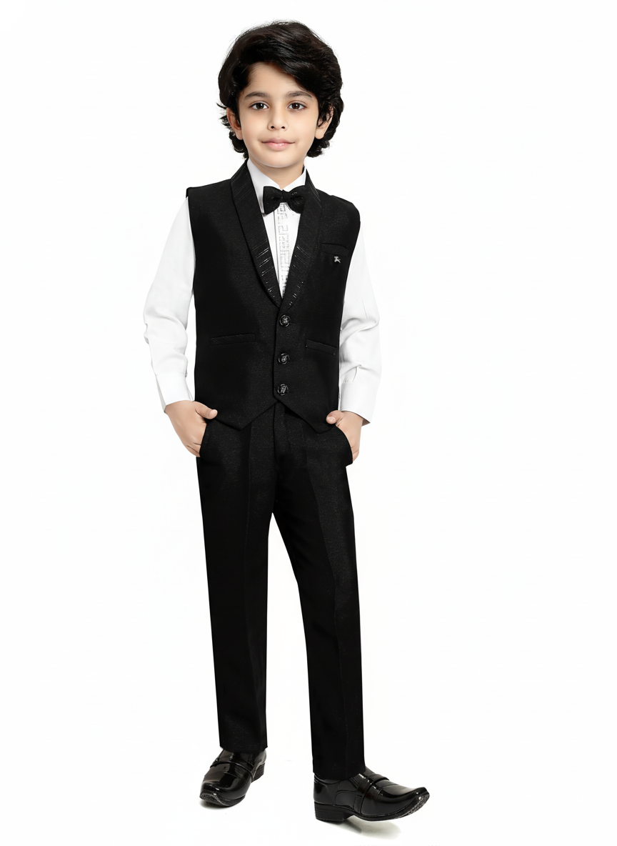 Boys' Pinstripe Vest Suit Set | Formal Occasion Wear