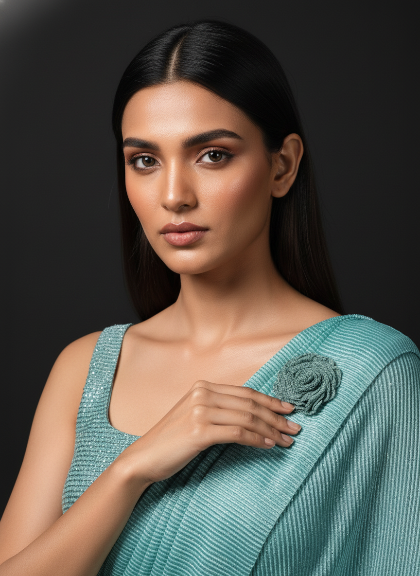 Red Soft Silk Ready-to-Wear Saree | Pre-Draped 1-Minute Saree with Blouse