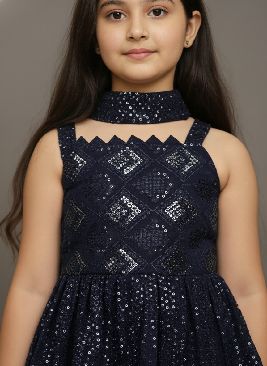 Navy Blue Palazzo Set| Party Wear| 3974