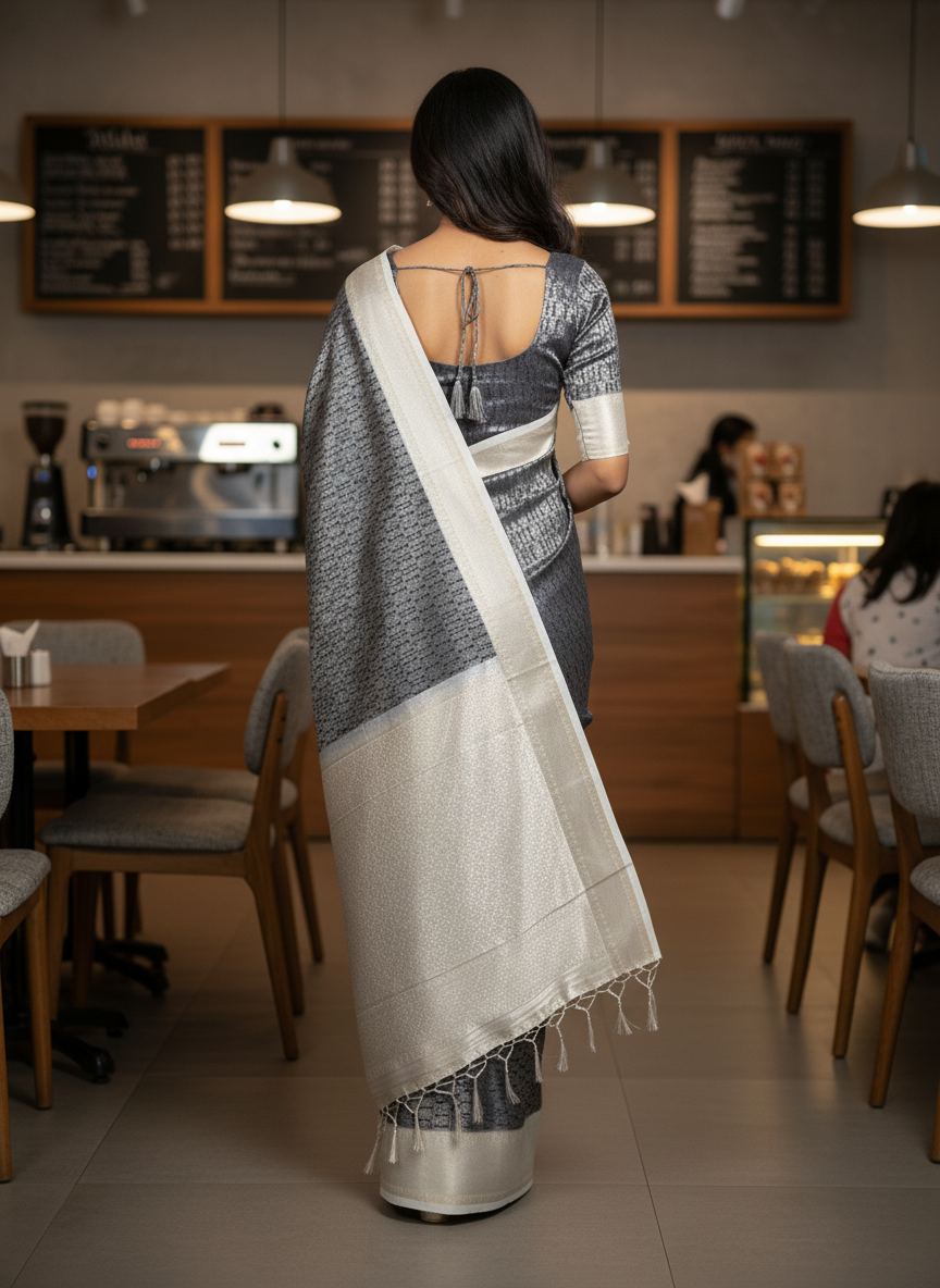 Semi silk Kanchipuram With Butta Design| AS-00130