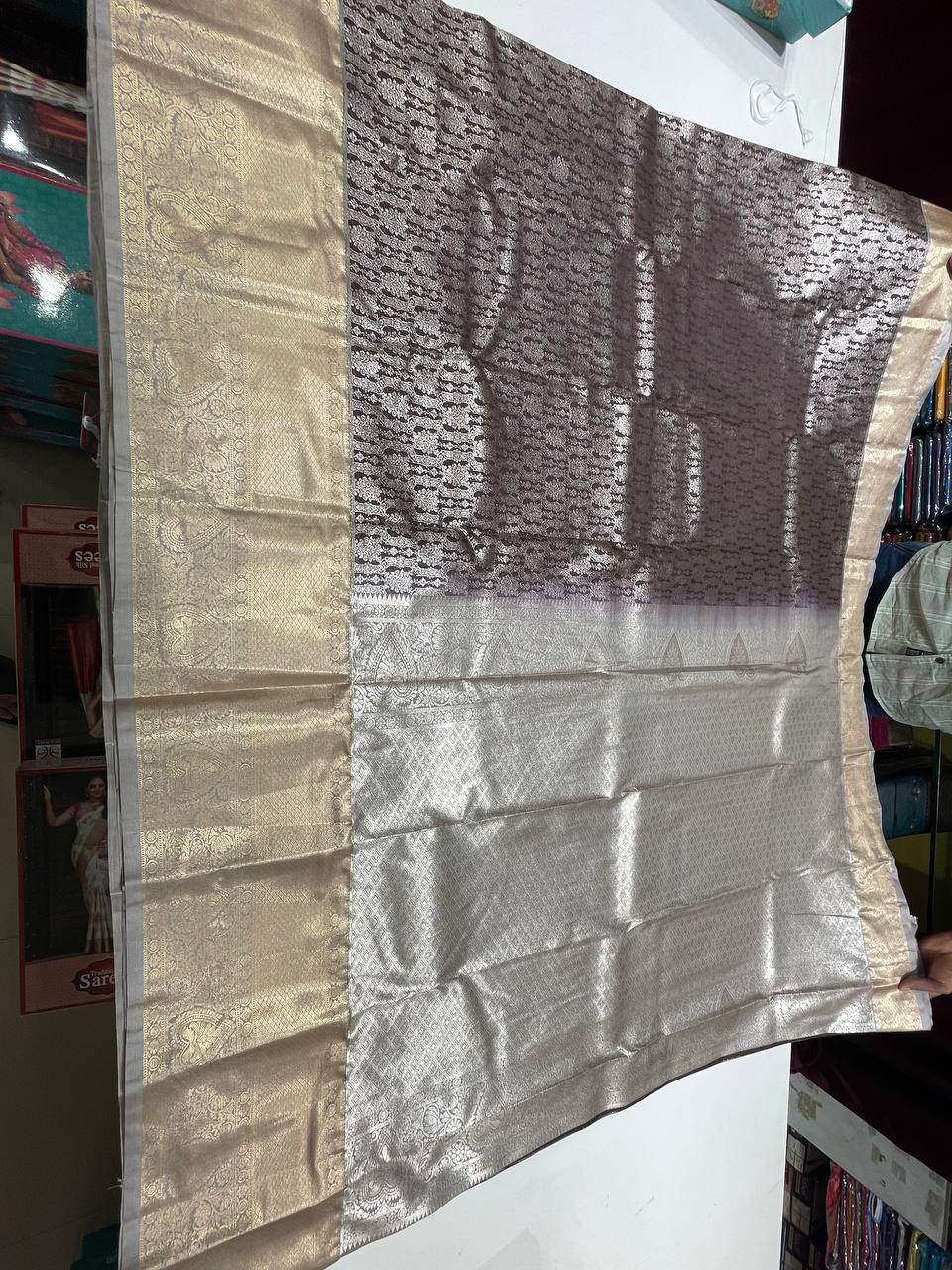 Semi silk Kanchipuram With Butta Design| AS-00130