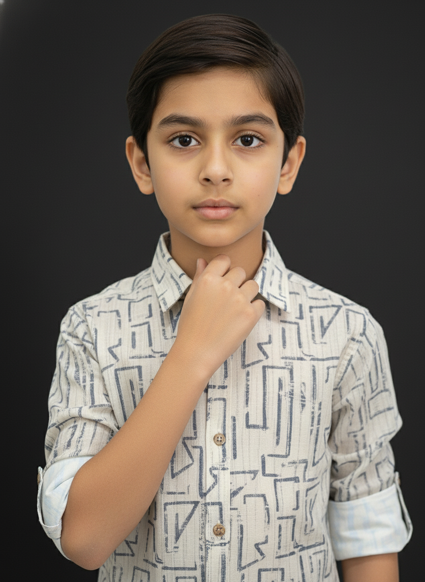 Boys' Essential Full Sleeve Cotton Shirt | 3158