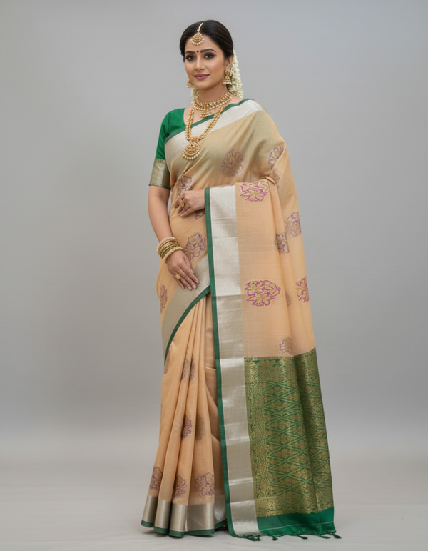 Pink Silk Woven Kanjivaram Saree|AS-0046