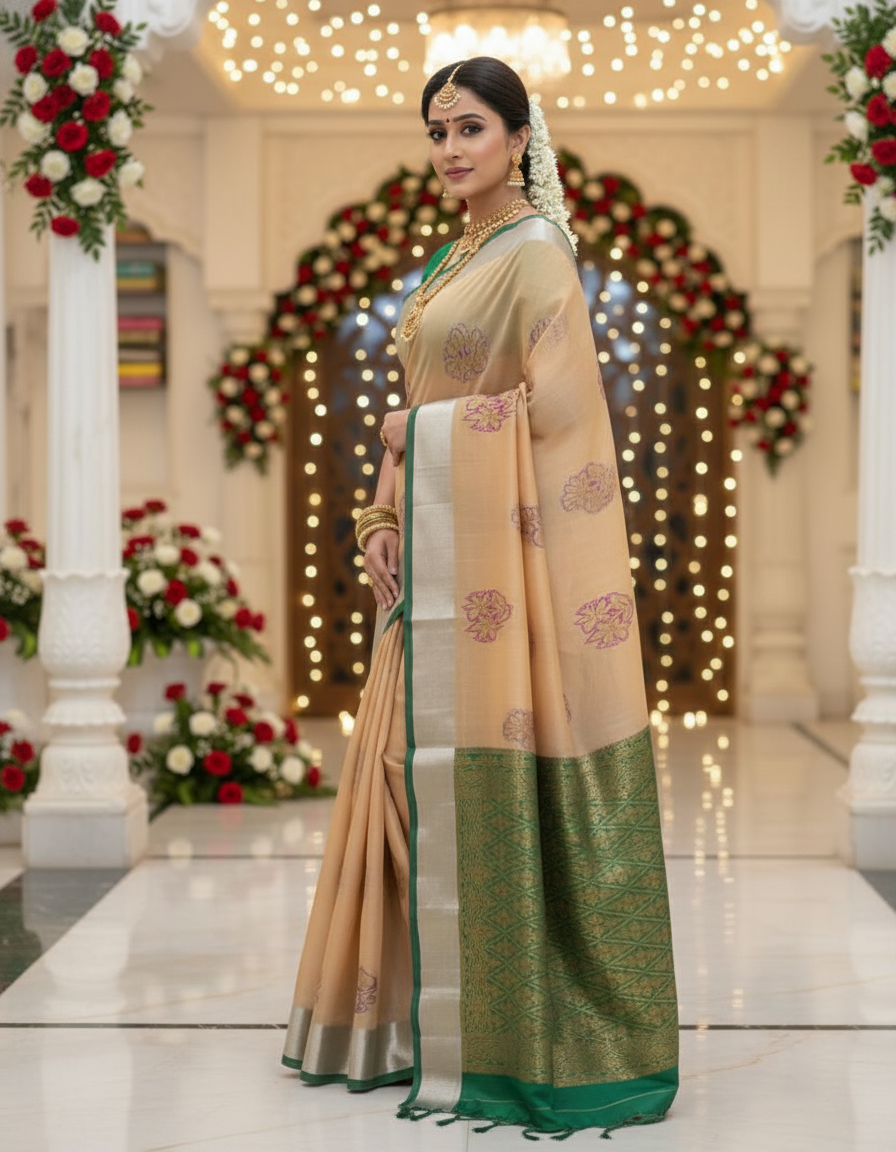 Pink Silk Woven Kanjivaram Saree|AS-0046