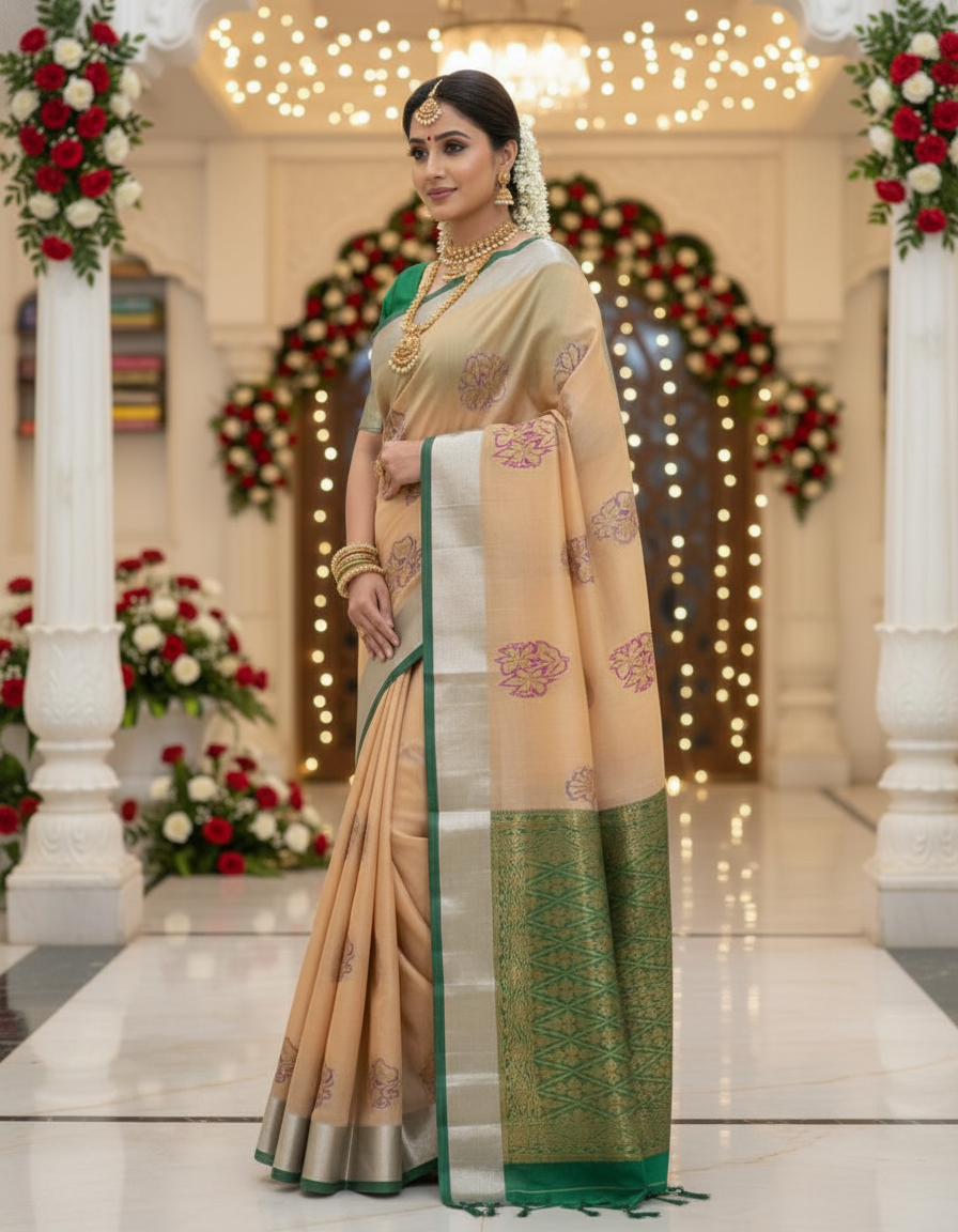 Pink Silk Woven Kanjivaram Saree|AS-0046
