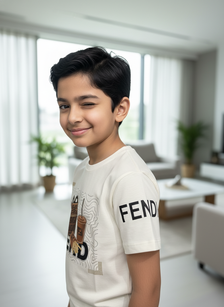 Boys' cream Graphic T-shirt | 1813