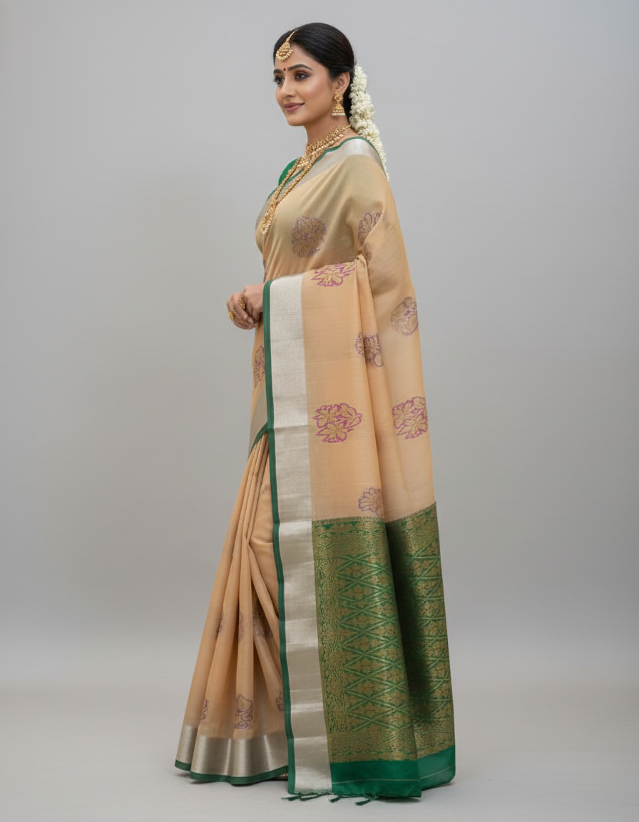 Pink Silk Woven Kanjivaram Saree|AS-0046