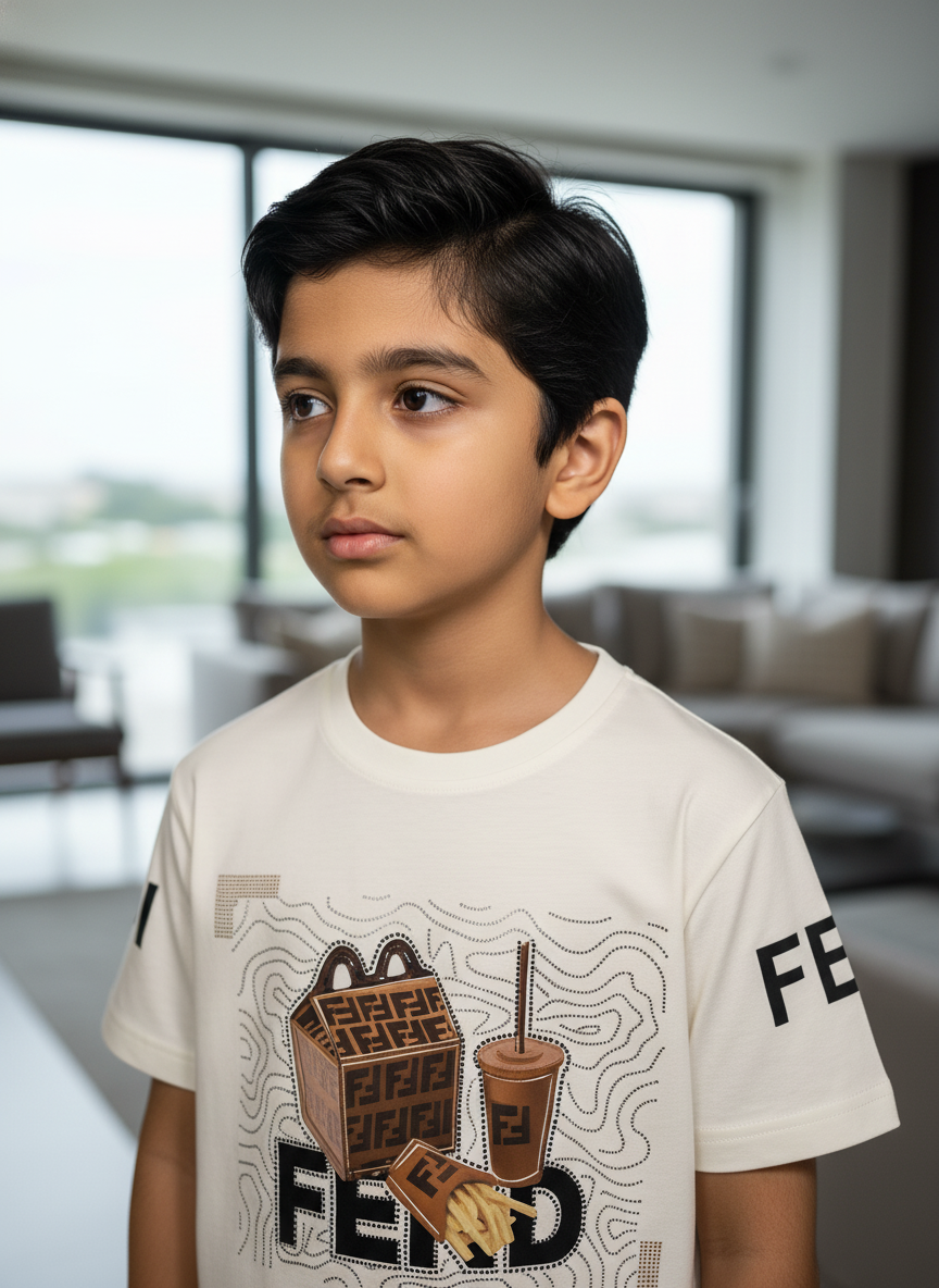 Boys' cream Graphic T-shirt | 1813