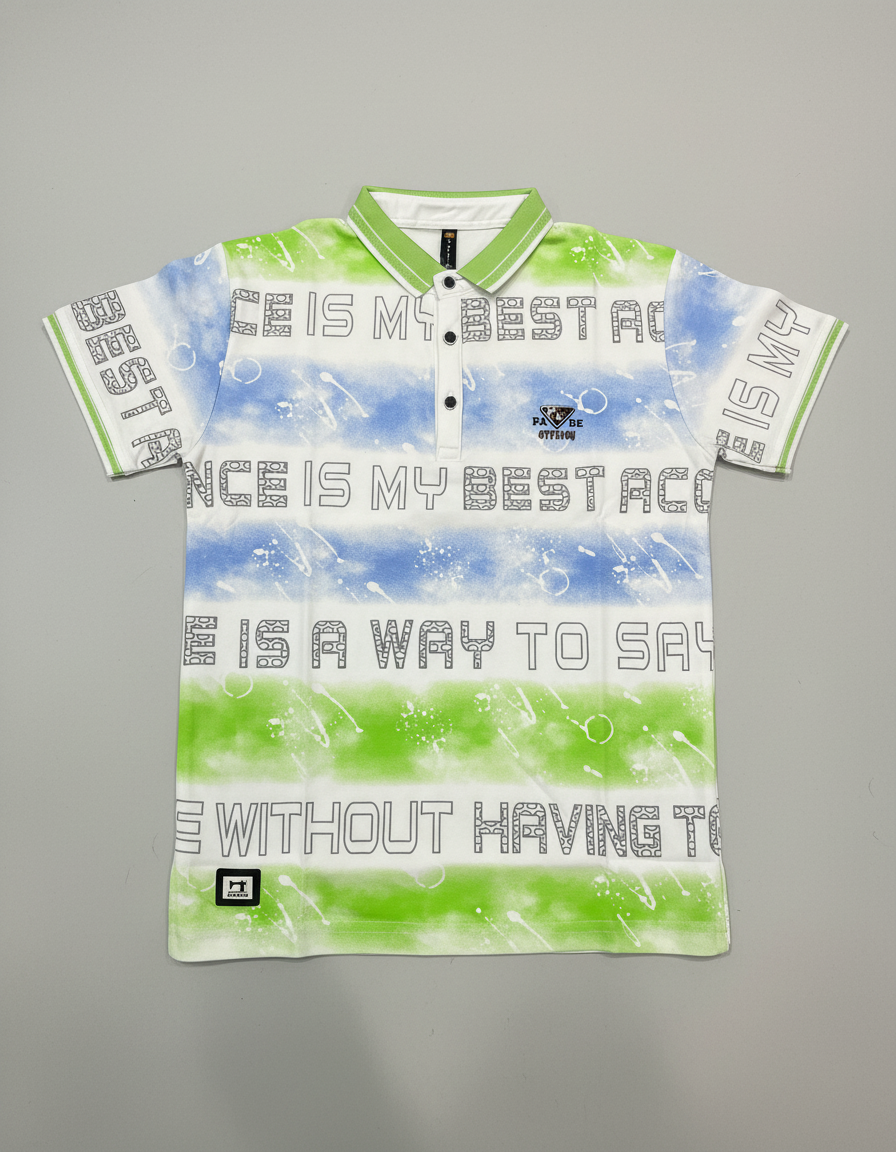 Boys' Soft Graphic Print Polo | 5098