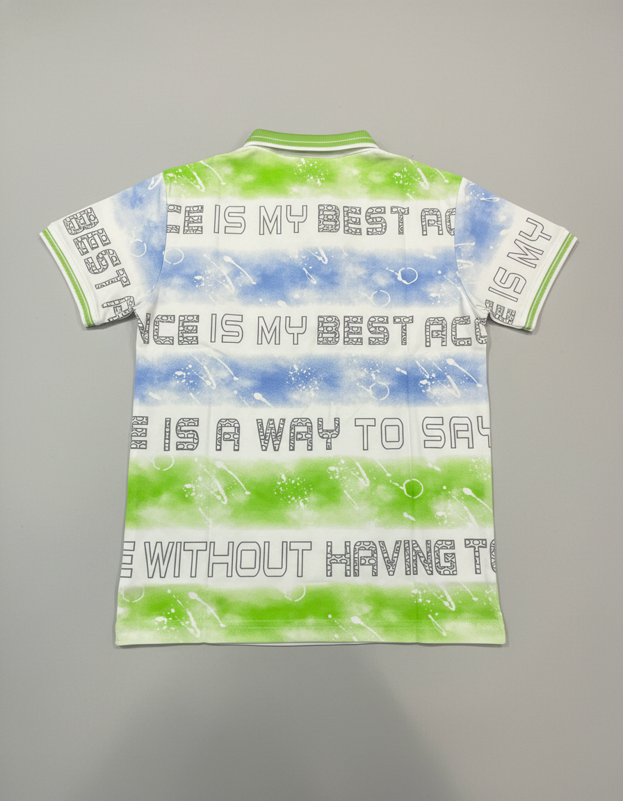 Boys' Soft Graphic Print Polo | 5098