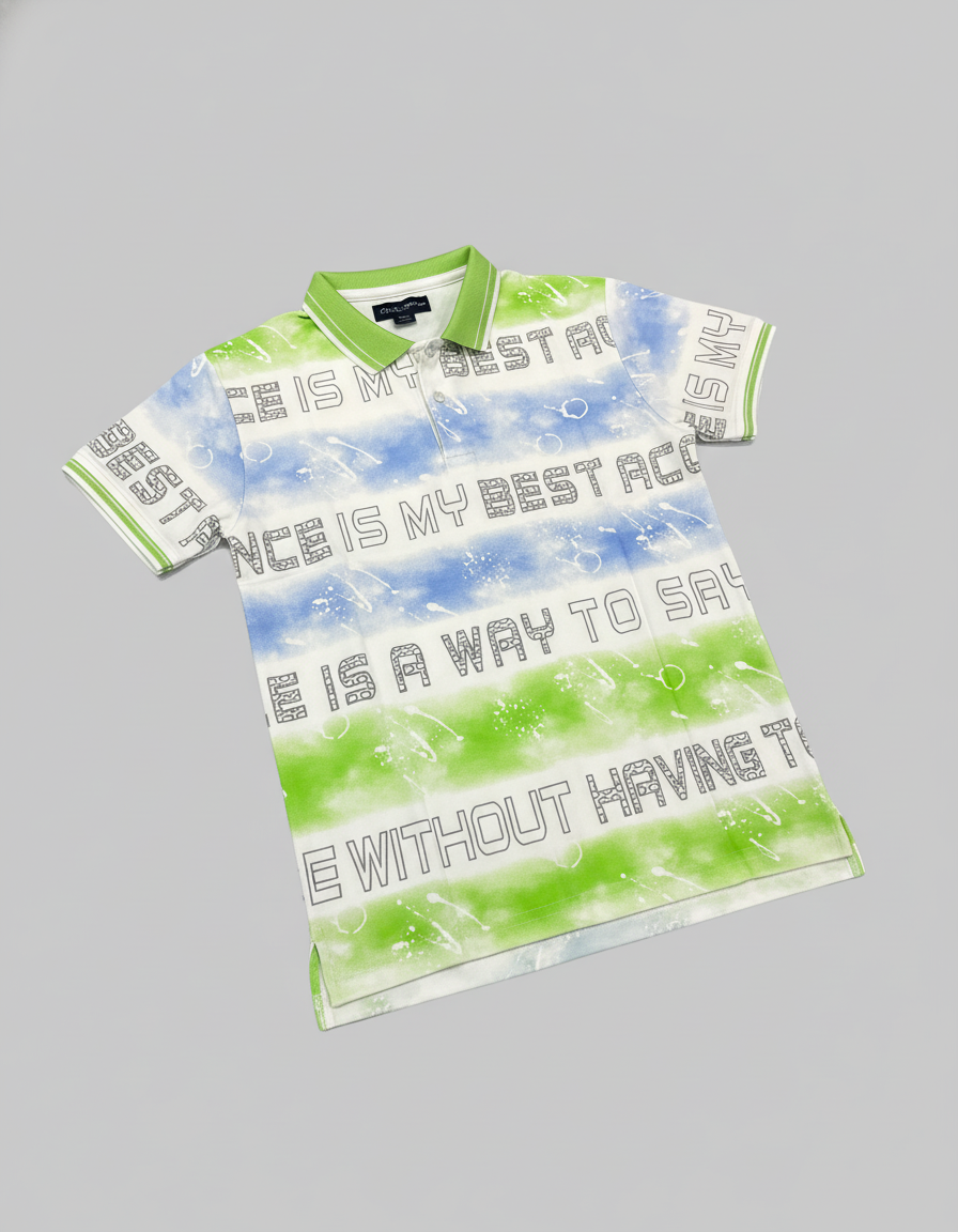 Boys' Soft Graphic Print Polo | 5098