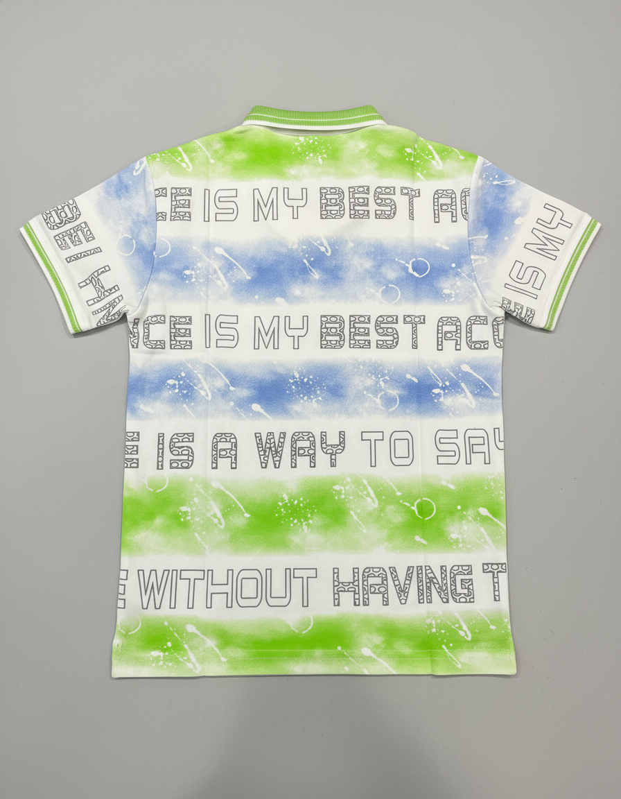 Boys' Soft Graphic Print Polo | 5098