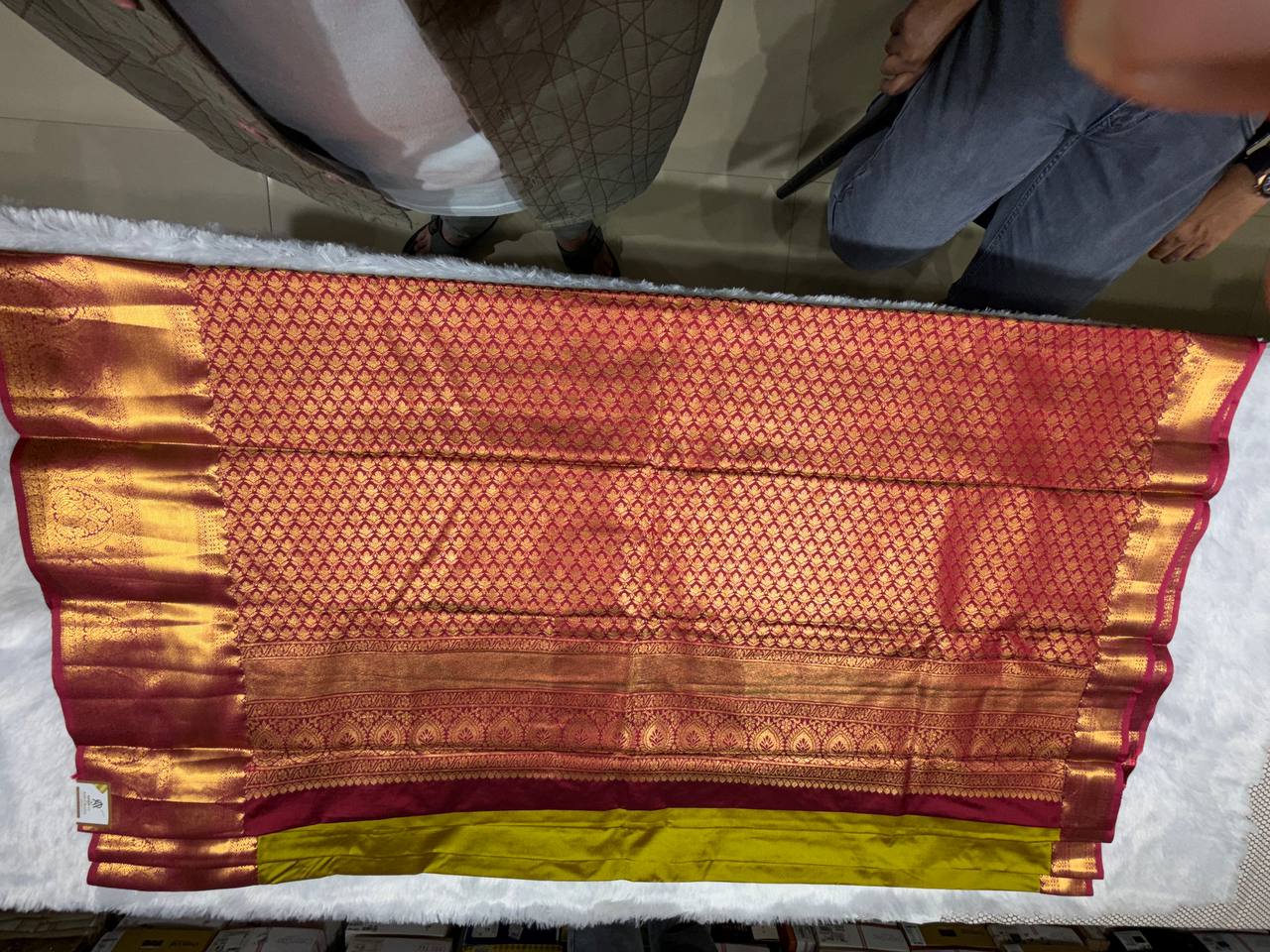 Famous orange Kanchipuram Semi Silk Saree| AS-009