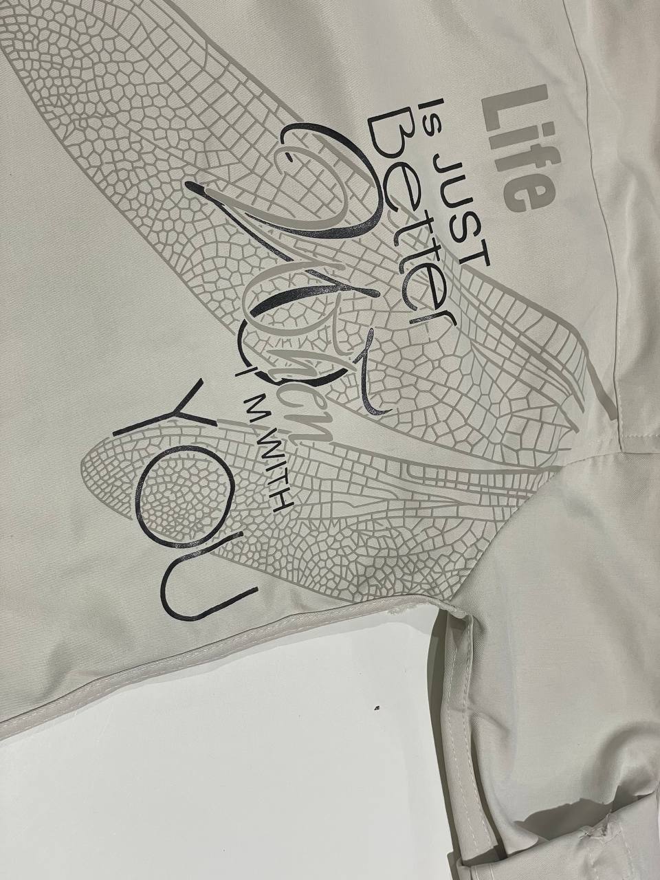 Kids Full Sleeves Cream Graphical Shirt-3312