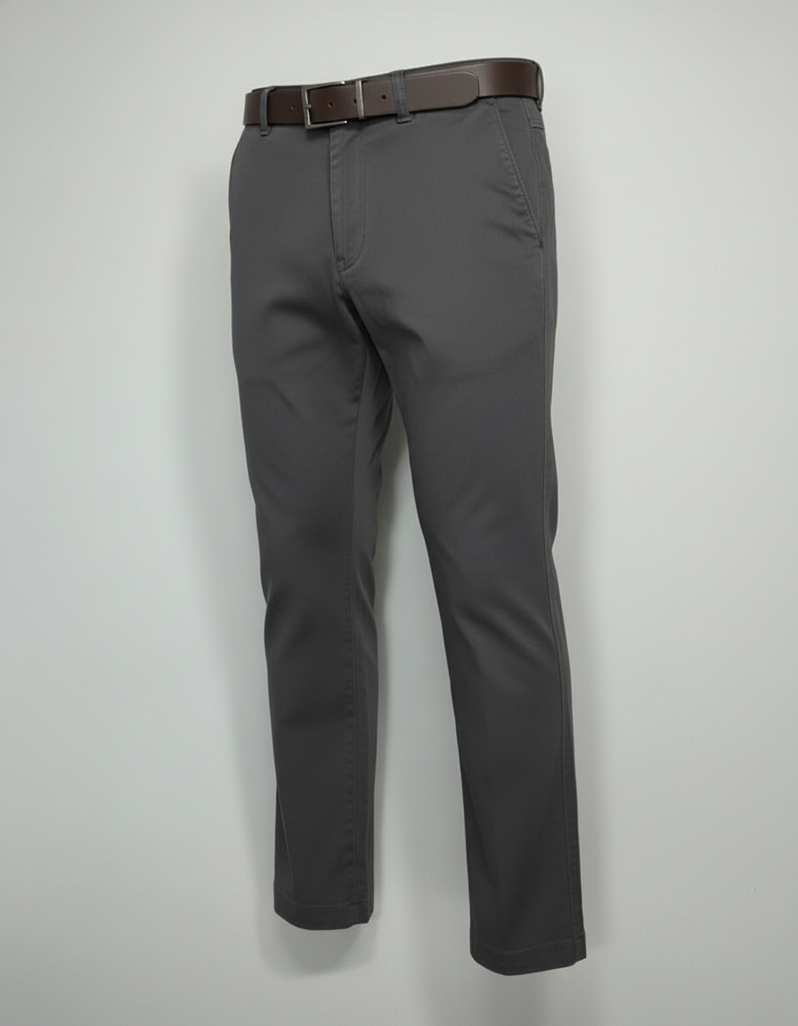 Little Man's Black Trousers with Adjustable Buckle Belt | 0540