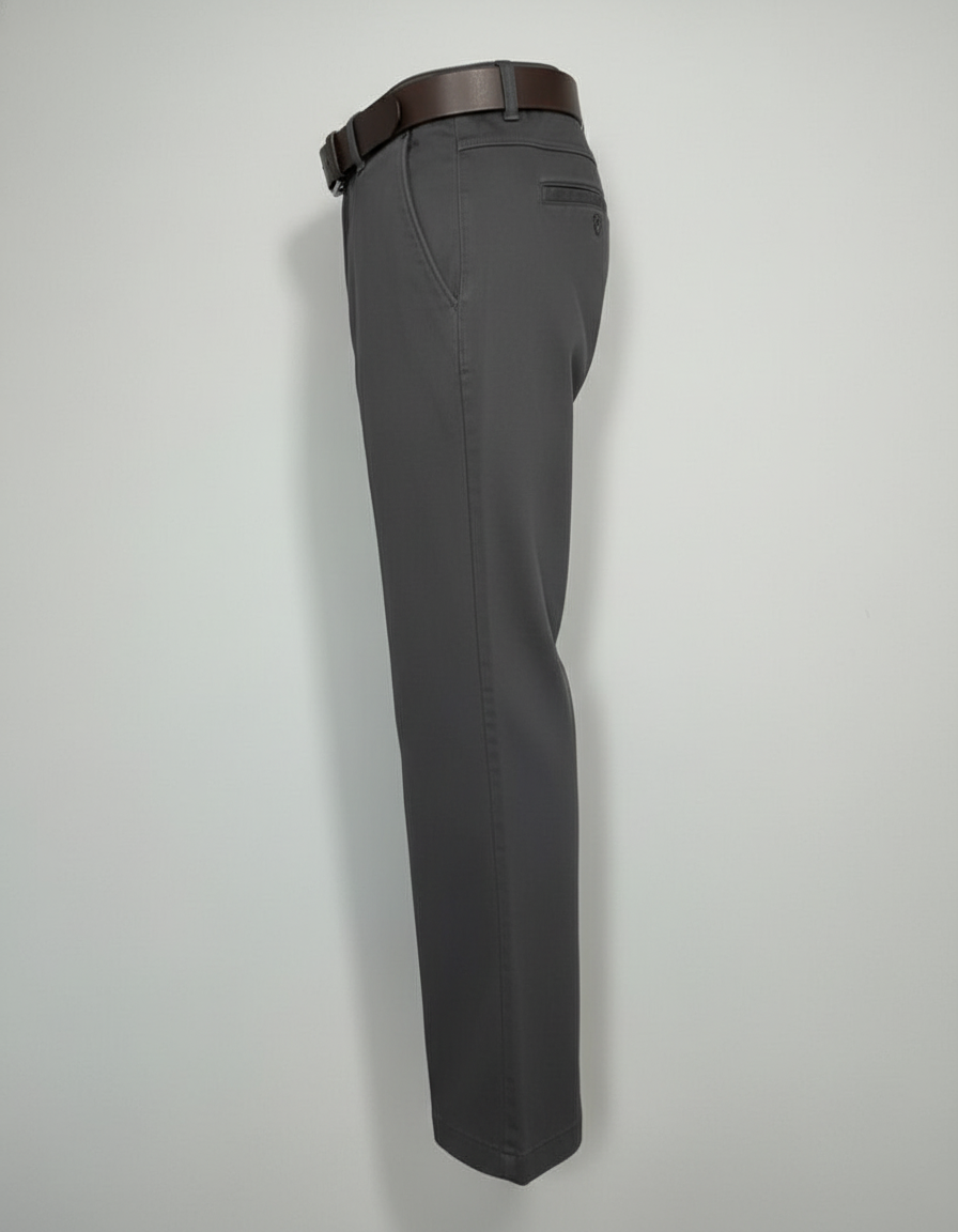 Little Man's Black Trousers with Adjustable Buckle Belt | 0540