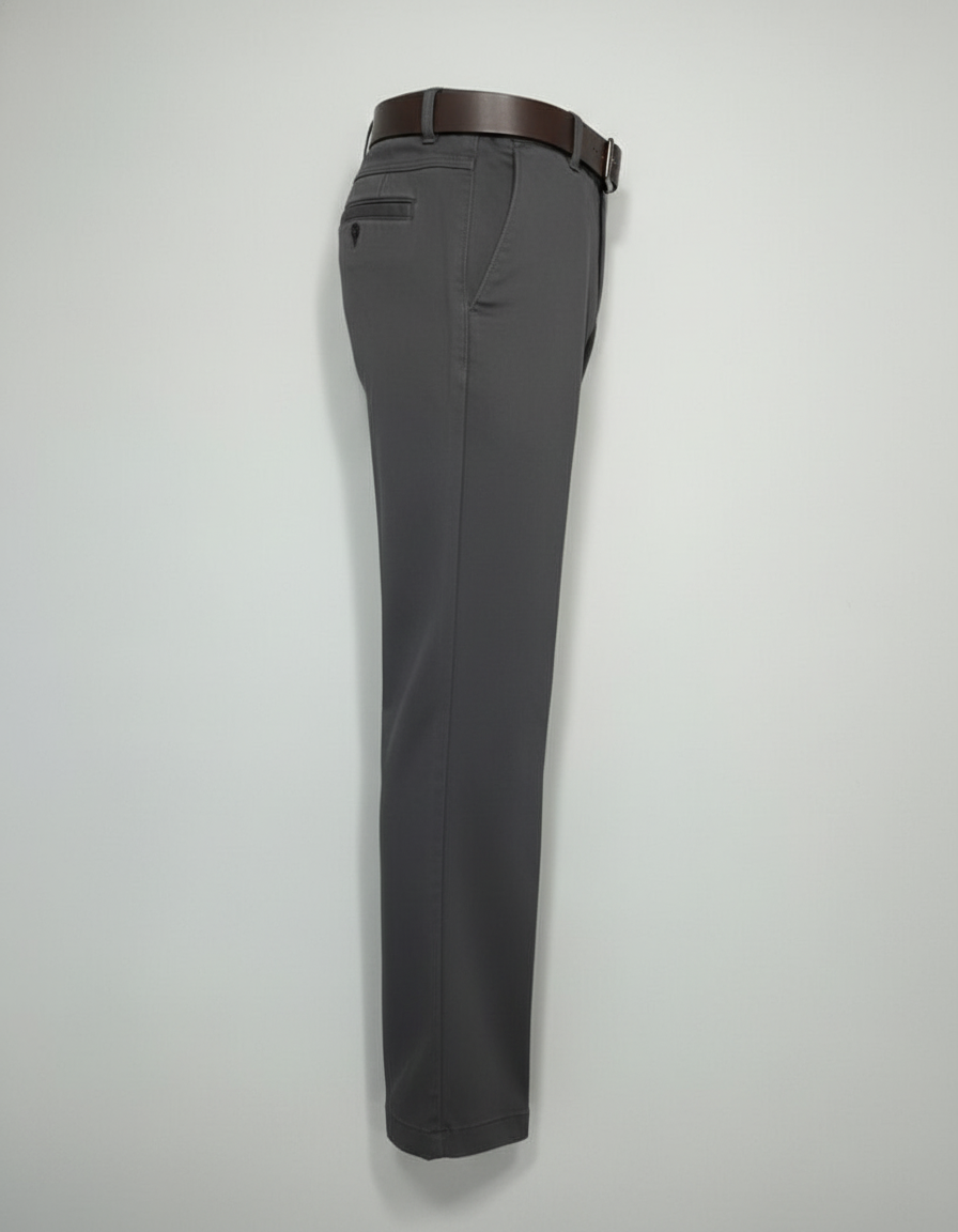 Little Man's Black Trousers with Adjustable Buckle Belt | 0540