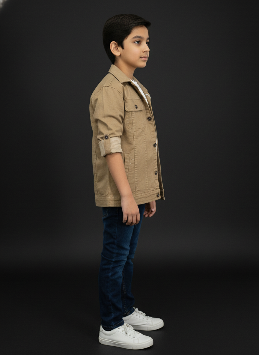 Comfortable Green and khaki Long Sleeve Casual Shirt | 3212