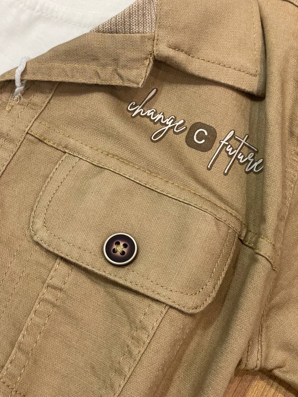 Comfortable Green and khaki Long Sleeve Casual Shirt | 3212