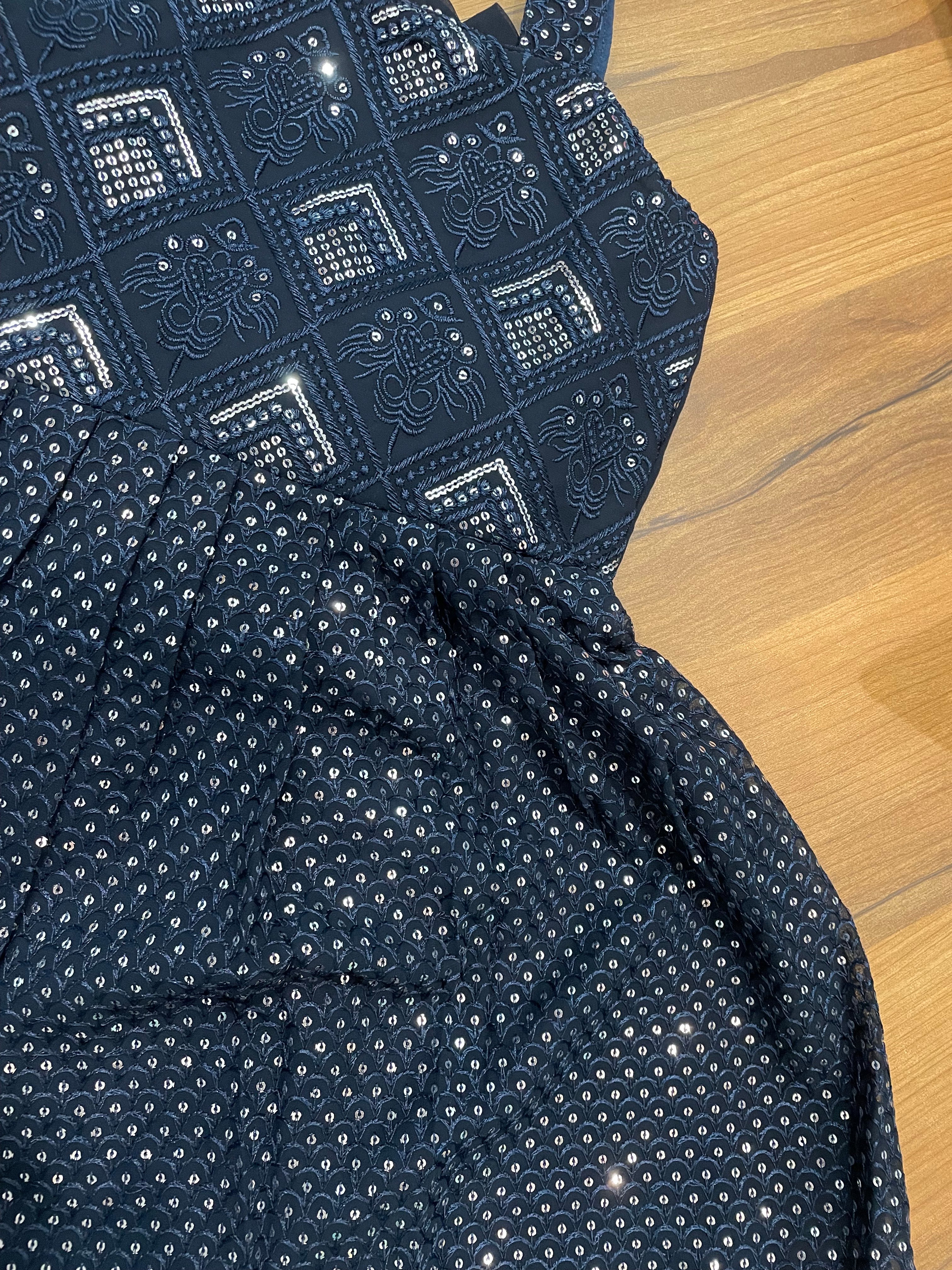 Navy Blue Palazzo Set| Party Wear| 3974