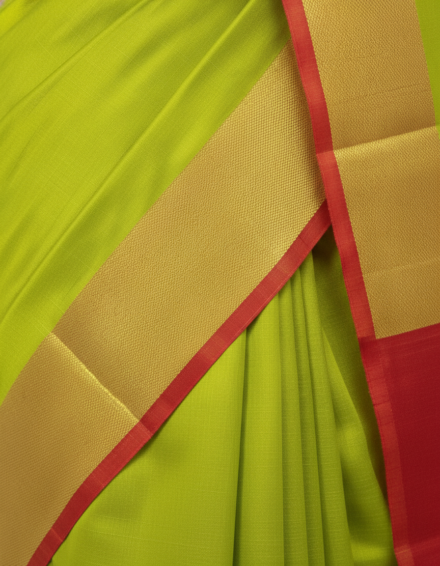 Pure Kancheepuram Silk Saree with Multi Zari  | AS-0057