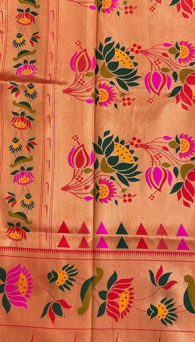Mustard Gold Tissue Cotton Saree with Zari Butti Daily Wear Saree |CS2|